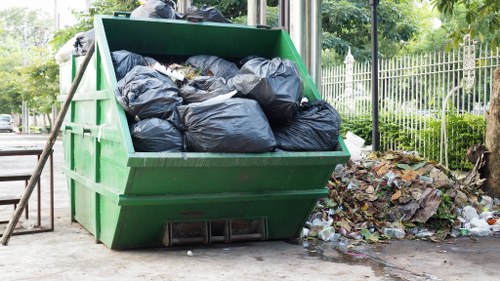 Safe waste disposal process for construction debris